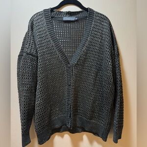 Women’s Sparkly Green Cardigan